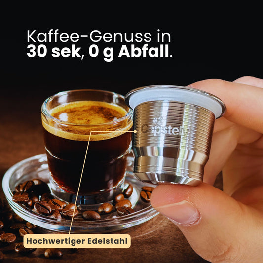 Wiederverwendbare Edelstahl-Kapsel für Nespresso®