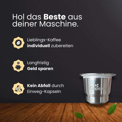 Wiederverwendbare Edelstahl-Kapsel für Nespresso®