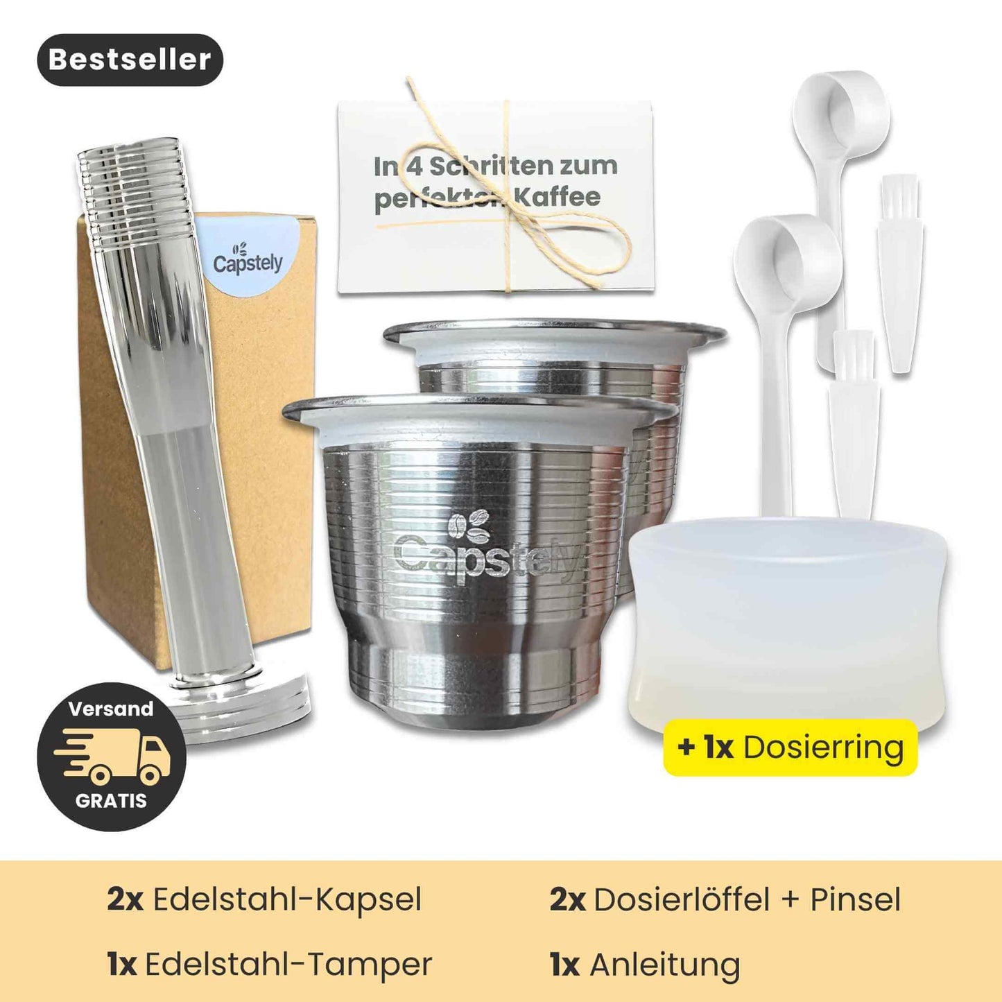 Wiederverwendbare Edelstahl-Kapsel für Nespresso®
